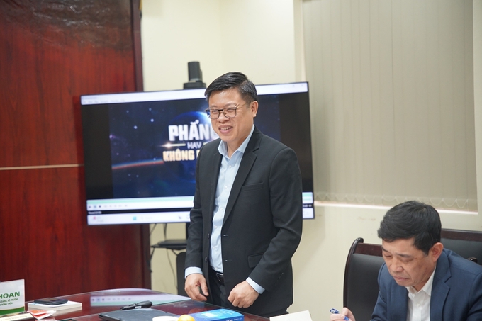 Ông Nguyễn Quốc Toản, Giám đốc Trung tâm Chuyển đổi số và Thống kê nông nghiệp nêu đề xuất cho công tác chuyển đổi số của Trung tâm và của ngành nông nghiệp. 