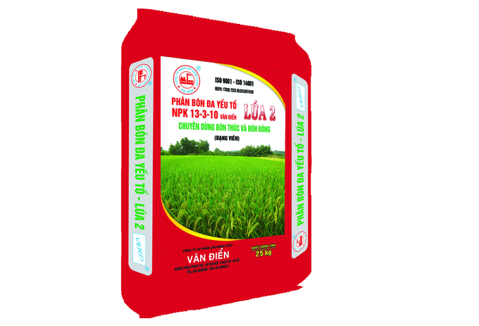 Phân bón đa yếu tố NPK Văn Điển ngoài thành phần đa lượng là NPK còn chứa đầy đủ các dinh dưỡng trung, vi lượng rất cần thiết khác cho cây lúa.