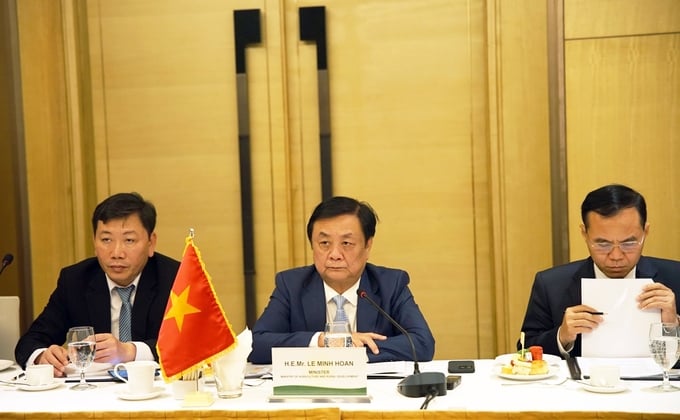 Minister Le Minh Hoan emphasized the vision of Vietnam - South Korea agricultural cooperation.