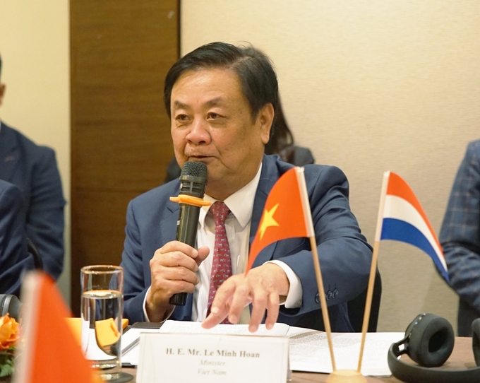 Bộ trưởng Lê Minh Hoan cho biết, Việt Nam và Hà Lan có mối quan hệ hợp tác tốt đẹp, đặc biệt trong lĩnh vực nông nghiệp.