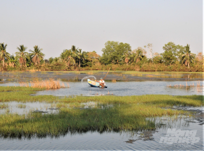 This year's drought and saltwater season is forecast to be equivalent to the historic drought and saltwater intrusion in 2015-2016. Still, the impact has been greatly reduced thanks to proactive prevention and control solutions. Photo: Trung Chanh.