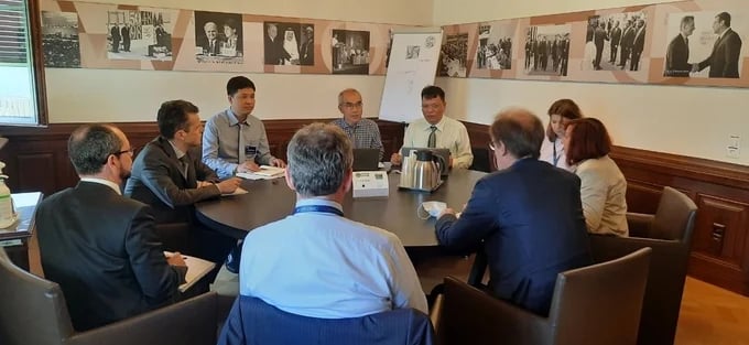 A meeting between the SPS Vietnam and the EU, on the sidelines of a meeting of the SPS/WTO Committee. Photo: Vietnam SPS.