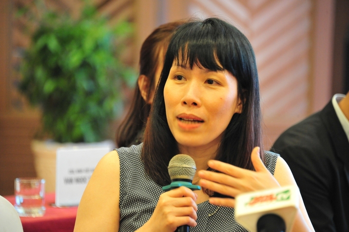 Mrs. Pham Thi Cam Nhung, Climate & Energy Lead at WWF-Viet Nam, spoke at the National Conference on 'Mobilisation of resources to implement agricultural Nature-based Solutions (NbS) in the Mekong Delta'.
