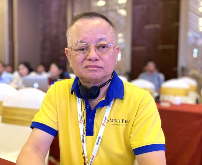 Ông Lê Văn Quang, Tổng Giám đốc Công ty Cổ phần Tập đoàn Thủy sản Minh Phú cho rằng, tôm - lúa là mô hình bền vững, gần gũi với môi trường vùng ĐBSCL. Ảnh: HT.