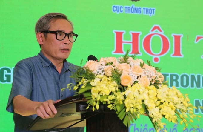 Mr. Nguyen Nhu Cuong, General Director of the Department of Crop Production under the Ministry of Agriculture and Rural Development, emphasized: 'Without a clear direction for development, the Vietnam's seed industry may fail to compete domestically.' Photo: PT.