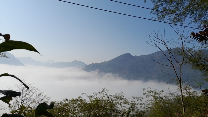 Phong cảnh non nước, mây trời trên đường du ngoạn Hà Giang.