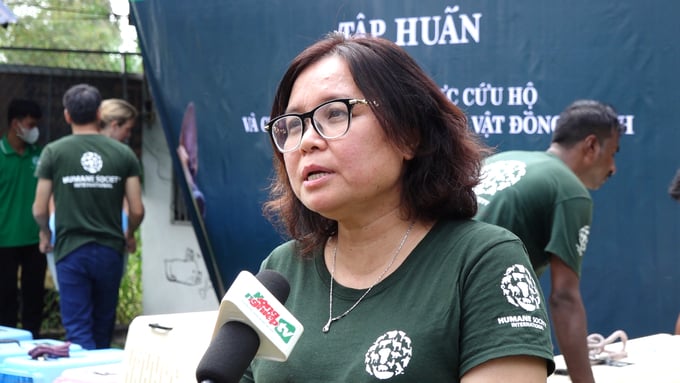 Bà Thẩm Hồng Phượng, Giám đốc Quốc gia của Humane Society International tại Việt Nam. Ảnh: Quang Linh.