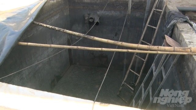 Hầm biogas nơi 3 người gặp nạn dẫn đến tử vong. Ảnh: Hoàng Phúc.