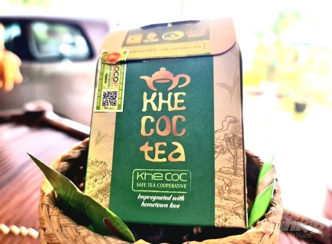The tea products of Khe Coc Safe Tea Cooperative have achieved OCOP stars. Photo: Dao Thanh.