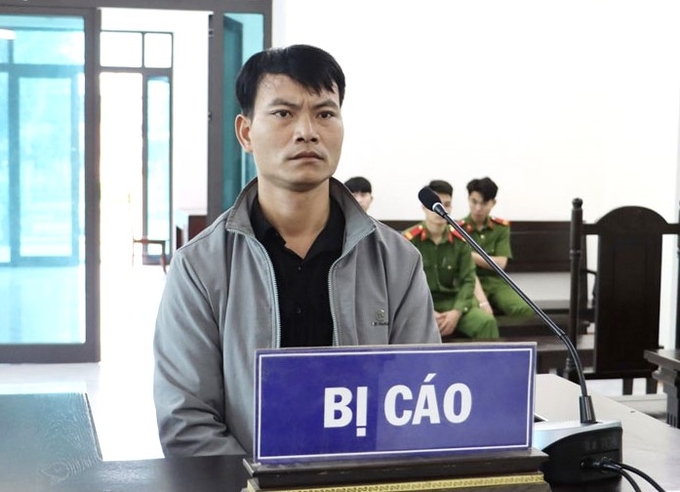 Bị cáo Lý Văn Quang tại phiên tòa. Ảnh: Tư liệu.