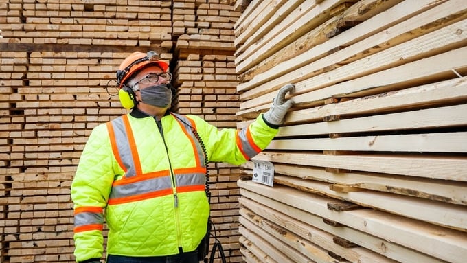 Canada's strength is lumber, with an annual export value of US$ 8 billion.