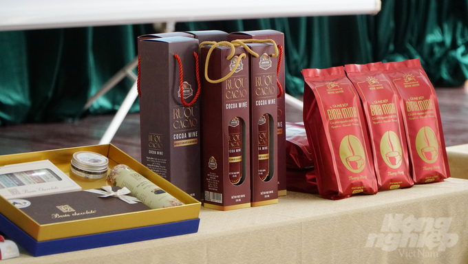 Rượu vang cacao - một trong những sản phẩm OCOP 4 sao mới của tỉnh Bà Rịa - Vũng Tàu. Ảnh: Lê Bình.