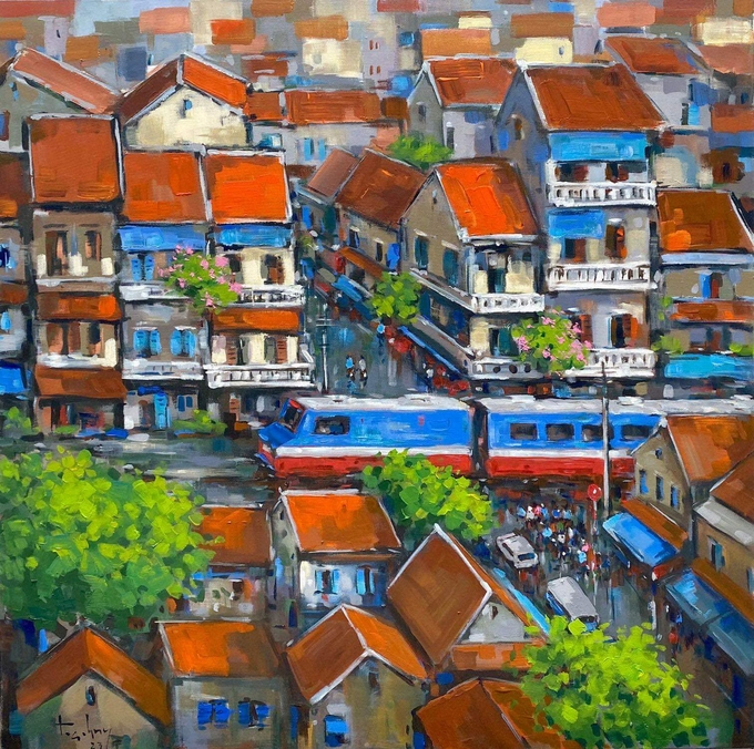 Tác phẩm của họa sĩ Trần Anh Huy.