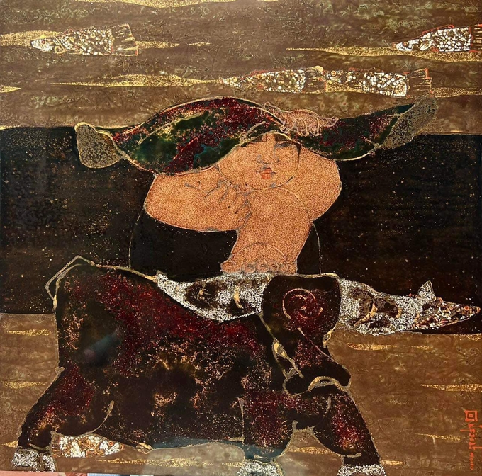 Tác phẩm của họa sĩ Trần Đình Khương.