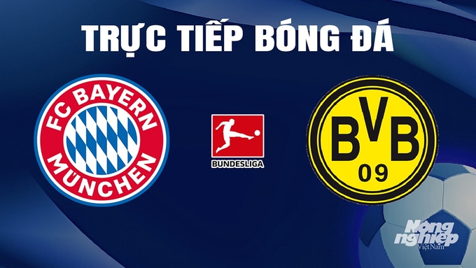 Trực tiếp bóng đá Bundesliga 2023/24 giữa Bayern Munich vs Dortmund ngày 31/3/2024