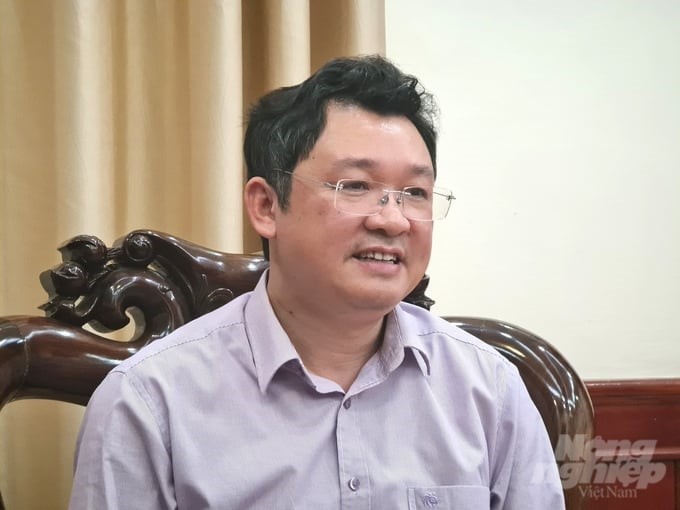 Mr. Nguyen Quoc Huu, Secretary of the Phu Luong District Party Committee (Thai Nguyen province). Photo: Dao Thanh.