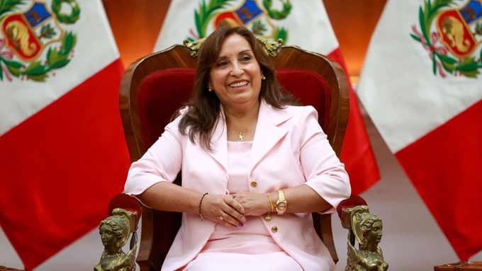 Tổng thống Peru Dina Boluarte. Ảnh: RTVE.