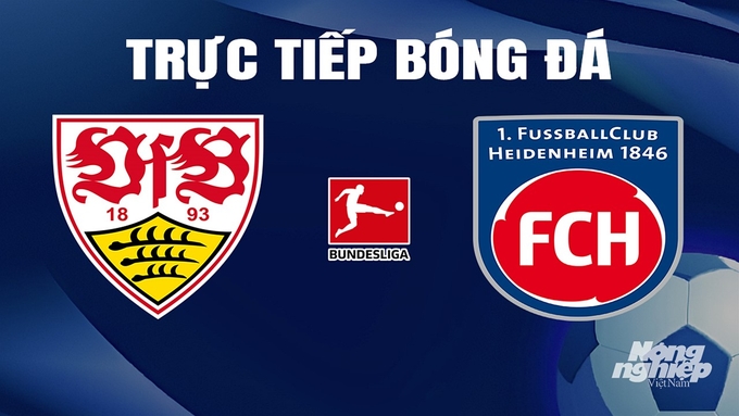 Trực tiếp bóng đá Bundesliga 2023/24 giữa Stuttgart vs Heidenheim hôm nay 31/3/2024