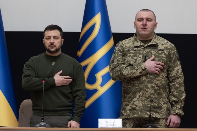 Tổng thống Ukraine Volodymyr Zelensky bổ nhiệm ông Vasily Malyuk làm Giám đốc Cơ quan An ninh Ukraine hồi tháng 2/2023. Ảnh: President of Ukraine.