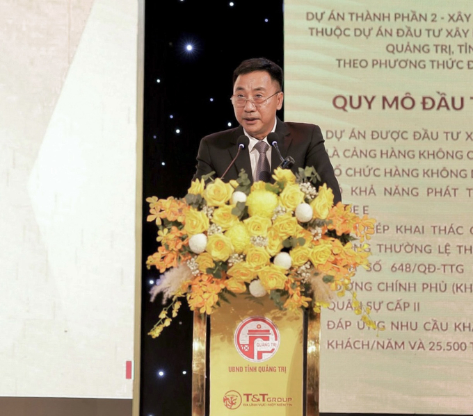 Ông Nguyễn Anh Tuấn, Phó Tổng Giám đốc T&T Group phát biểu tại lễ khởi động dự án. Ảnh: T&T Group.