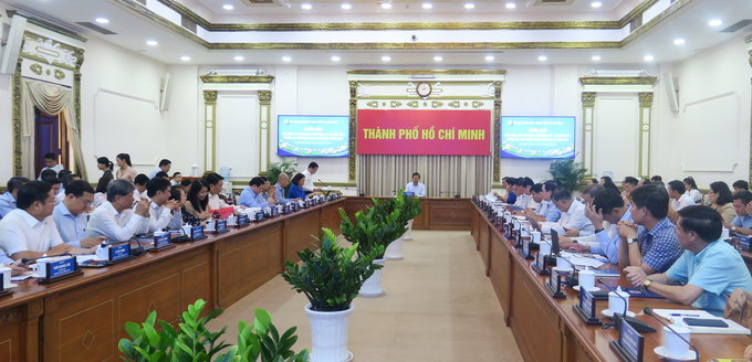Chủ tịch UBND TP.HCM Phan Văn Mãi chủ trì phiên họp. Ảnh: M.H.