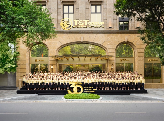 T&T Group hiện nay đã trở thành một Tập đoàn kinh tế tư nhân đa ngành hàng đầu Việt Nam. Ảnh: T&T Group.