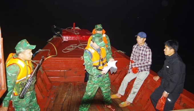 For many years, the Border Guard has played a particularly important role in detecting and handling violations of IUU fishing at sea. Photo: Thanh Nga.