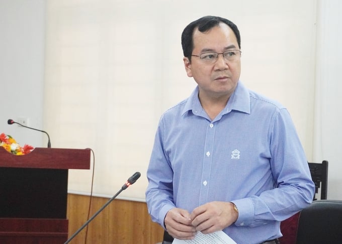 Ông Trần Đình Luân, Cục trưởng Cục Thủy sản cho biết, quý I/2024, ngành thủy sản có nhiều điều kiện thuận lợi hơn so với quý I/2023. Ảnh: Hồng Thắm.