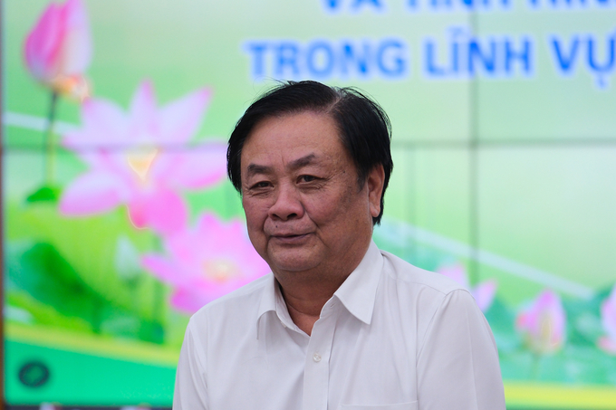 Bộ trưởng Lê Minh Hoan: 'Cần mở ra những không gian đối thoại mới cho lĩnh vực pháp chế trong ngành NN-PTNT'. Ảnh: Quỳnh Chi.