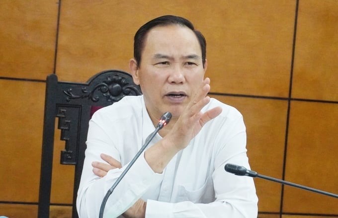 Deputy Minister of Agriculture and Rural Development Phung Duc Tien said: 'The fisheries industry still has a lot of work that needs to be done, so without determination, persistence, and resilience, it will be impossible to succeed.' Photo: Hong Tham.