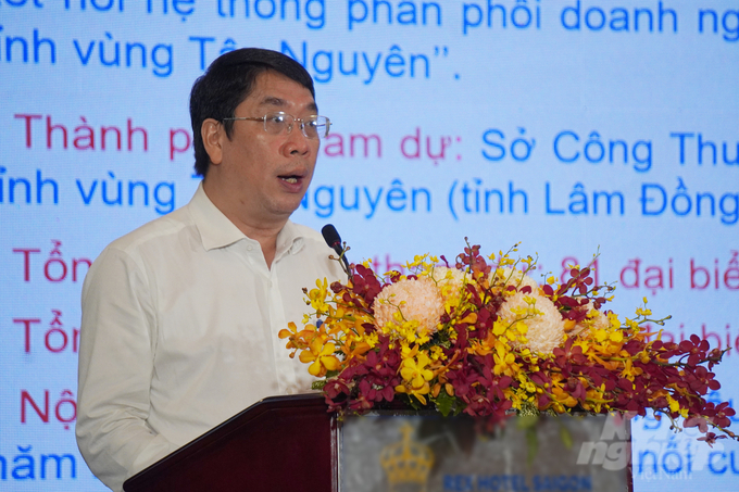 Ông Đinh Minh Hiệp, Giám đốc Sở NN-PTNT TP.HCM, phát biểu tại hội nghị. Ảnh: Nguyễn Thủy.