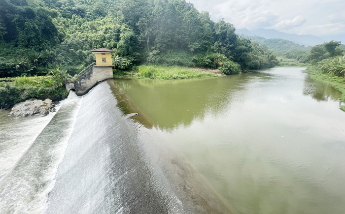 Đập đầu mối tại xã Quang Kim (huyện Bát Xát, Lào Cai) đã được nạo vét để đảm bảo nước cho sản xuất nông nghiệp của nhân dân. Ảnh: Hải Đăng.