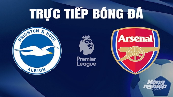 Trực tiếp bóng đá Ngoại hạng Anh giữa Brighton vs Arsenal hôm nay 6/4/2024