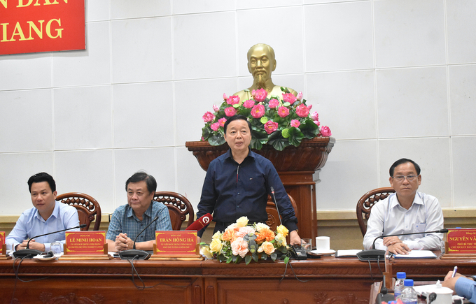 Phó Thủ tướng Trần Hồng Hà phát biểu kết luận hội nghị. Ảnh: Minh Đảm.