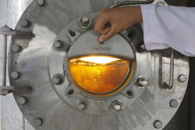 A sunflower oil refinery in Ukraine.