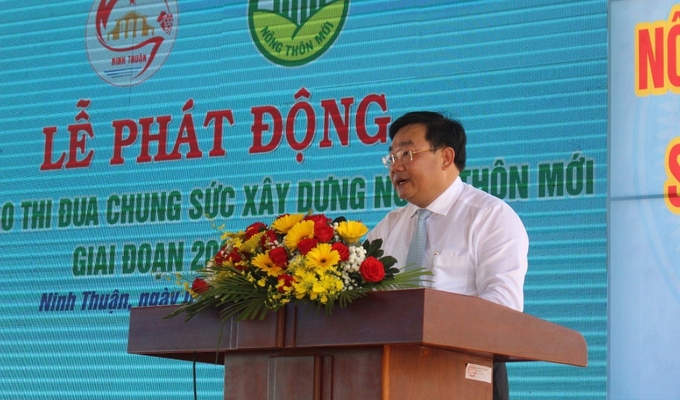 Ông Trịnh Minh Hoàng, Phó Chủ tịch UBND tỉnh Ninh Thuận nhấn mạnh, Ninh Thuận cần xây dựng một nền nông nghiệp có chất lượng, hiệu quả và sức cạnh tranh cao, gắn với công nghiệp chế biến và thị trường. Ảnh: PC.