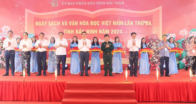 Lễ khai mạc Ngày hội Sách và Văn hóa đọc tỉnh Bắc Ninh năm 2024 ngày 12/4. 