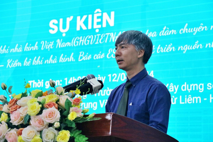 Trưởng Ban lâm thời Mạng lưới đối tác khí nhà kính Việt Nam Nguyễn Đức Vinh. Ảnh: PT.