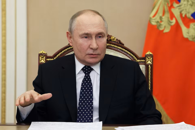 Tổng thống Nga Vladimir Putin. Ảnh: Reuters.