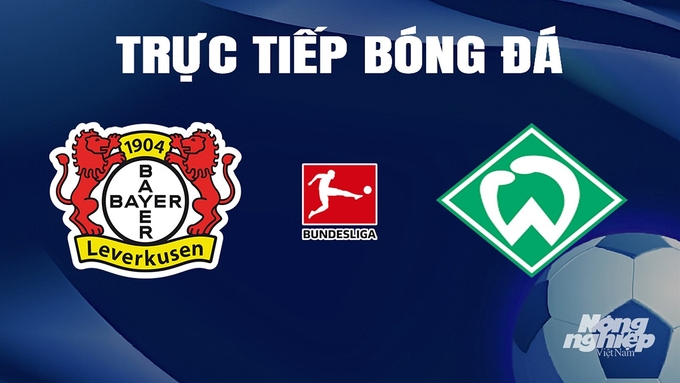 Trực tiếp bóng đá Bundesliga 2023/24 giữa Bayer Leverkusen vs Werder Bremen hôm nay 14/4/2024