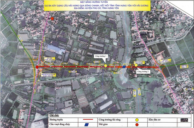 Vị trí xây dựng cầu Hải Hưng, có tổng mức đầu tư 170 tỷ đồng. Ảnh: ĐTM.