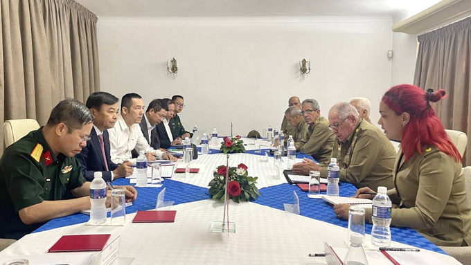 Meeting between Ministry of Agriculture and Rural Development delegation and Ministry of the Cuban Revolutionary Armed Forces.