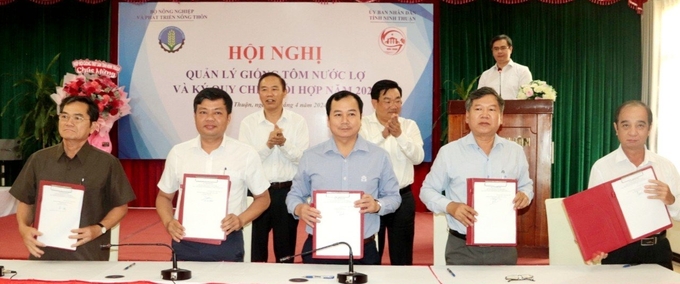 The parties sign a regulation on coordination in aquatic breed management in 2024. Photo: PC.