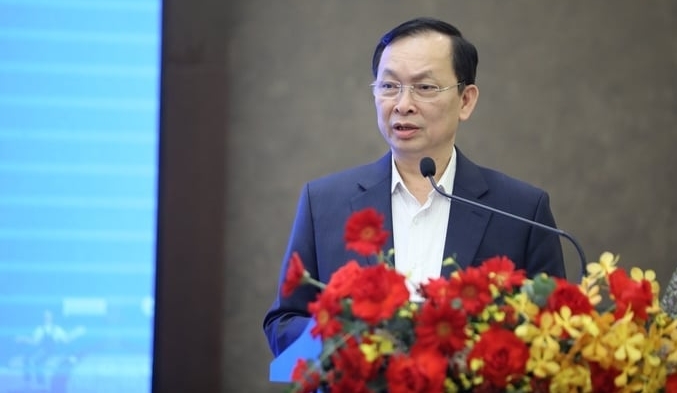 Mr. Dao Minh Tu, Deputy Governor of the State Bank of Vietnam, underlined the importance of additional support for the agricultural, forestry, and aquaculture import-export sectors. Photo: Dinh Muoi.