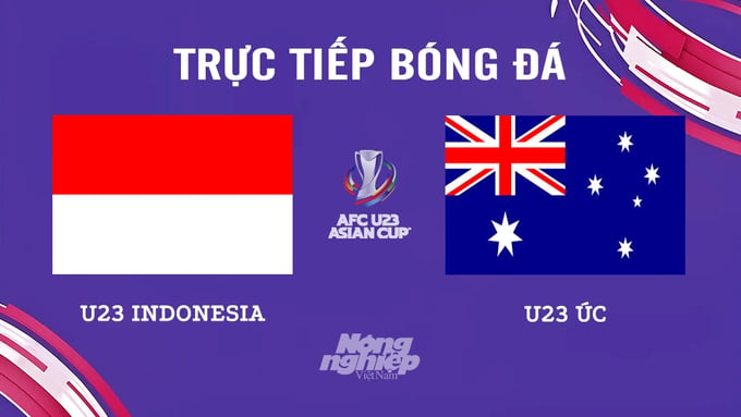 Trực tiếp bóng đá U23 Châu Á 2024 giữa Indonesia vs Úc hôm nay 18/4/2024