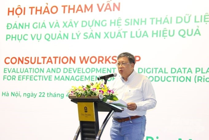 According to Mr. Le Thanh Tung, Deputy Director of the Department of Crop Production (photo), reality requires a system that can digitize the crop production industry's data for more effective management. Photo: Trung Quan.