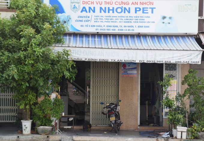 Dịch vụ thú cưng An Nhơn PET tại khu vực Kim Châu, phường Bình Định (thị xã An Nhơn, Bình Định). Ảnh: V.Đ.T.