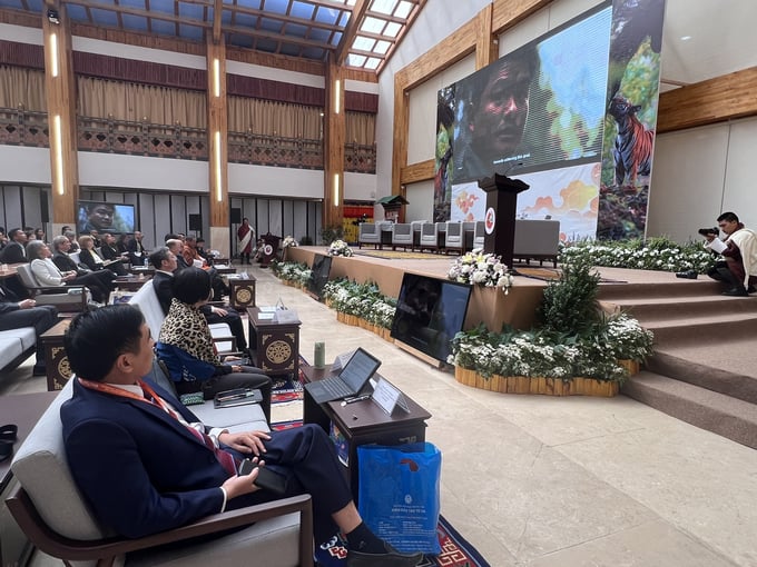 Hội nghị Bộ trưởng về huy động tài chính bền vững cho bảo tồn hổ do Bhutan chủ trì. Ảnh: ICD.