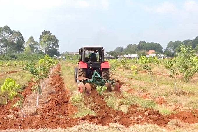 100% khâu làm đất đã được cơ giới hóa ở những vùng thuận lợi cho cơ giới hóa trên địa bàn tỉnh Đồng Nai. Ảnh: Sơn Trang.