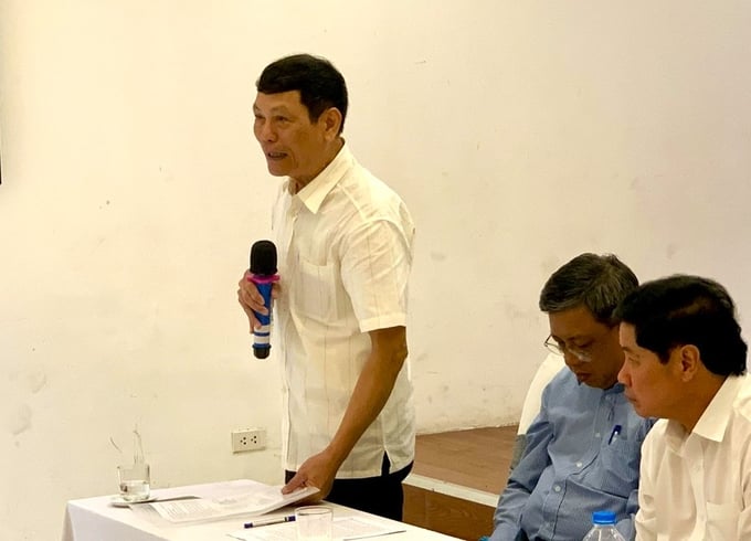 PGS.TS Nguyễn Xuân Hồng, Phó Chủ tịch Hội nêu đề xuất về hoạt động của Hội trong thời gian tới. 